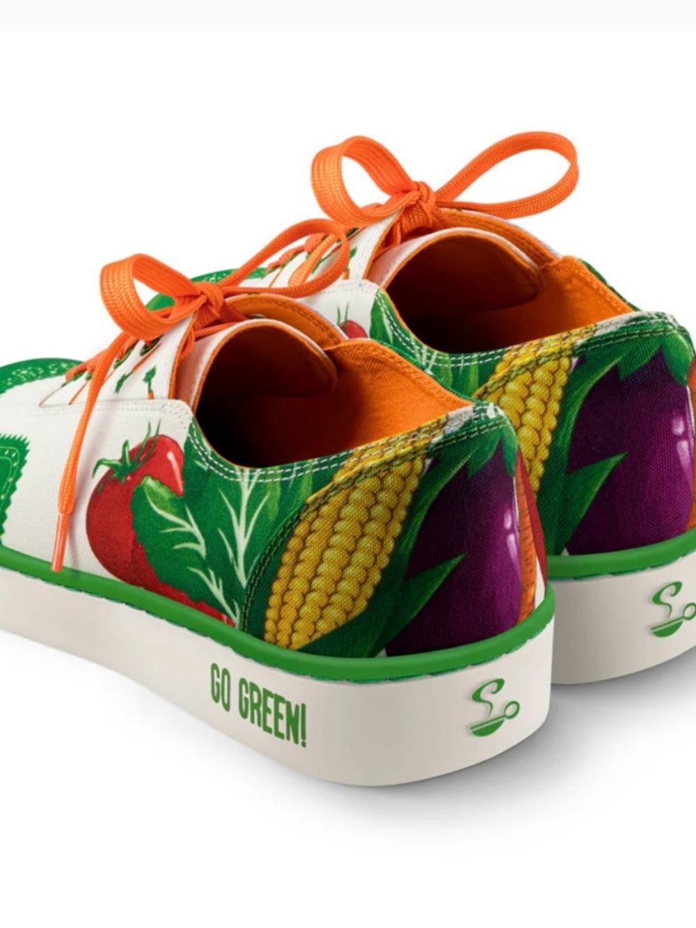Go green hot chocolate vegetable canvas sneakers - Picture 4 of 16
